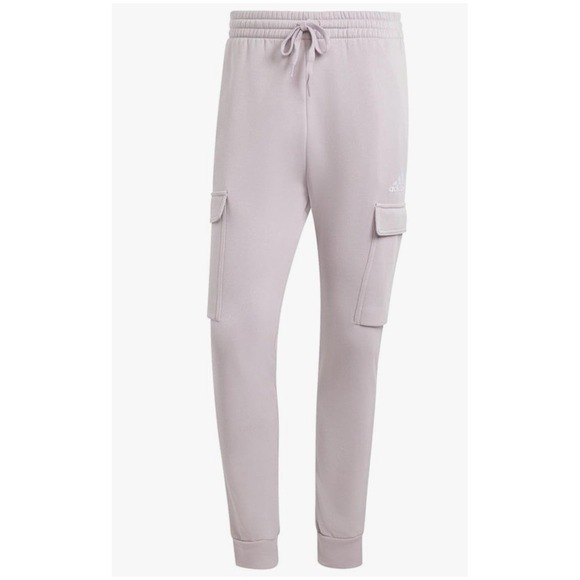 Adidas Men's 3XL Gray Fleece Cargo Jogger Pants Multi Sport Relaxed Fit - Picture 2 of 7